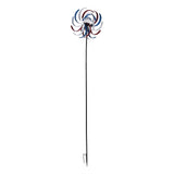 Outdoor Metal Wind Spinners LED Light Solar Powered Windmill for Yard Garden Lawns Decoration - Front View
