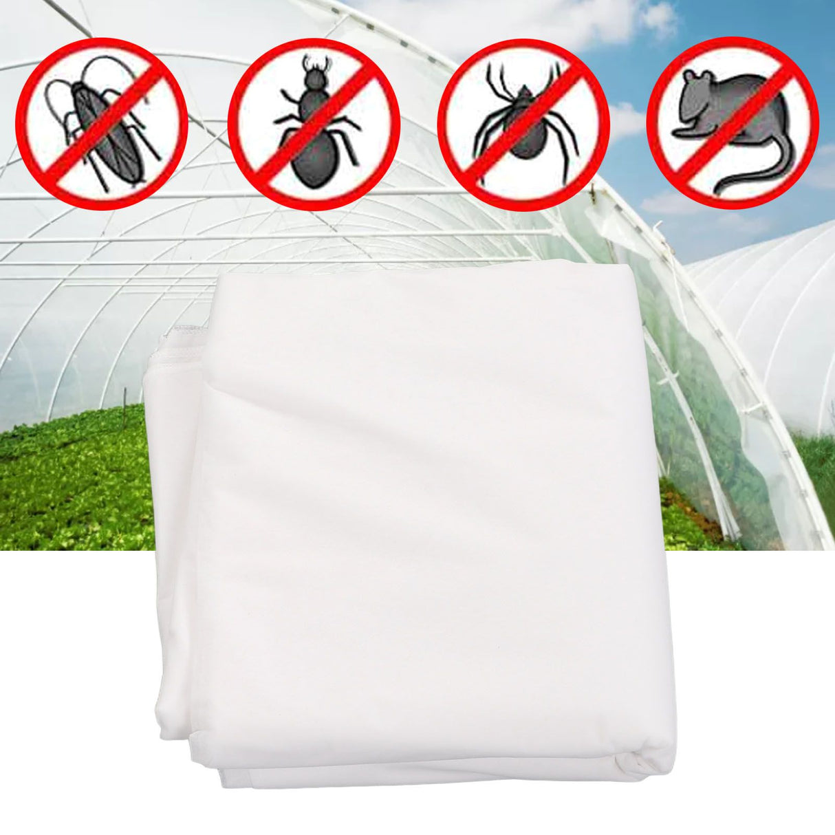 Garden Netting 2.5x7.5m Unique Structure Wide Application Premium Nonwovens Garden Bed Cover for Vegetable Fruits