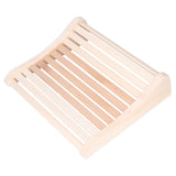 Sauna Pillow Relieving Pain Convenient Practical Relaxing Comfortable Ergonomic Design Wooden Back Bolster