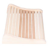 Sauna Pillow Relieving Pain Convenient Practical Relaxing Comfortable Ergonomic Design Wooden Back Bolster - Front View