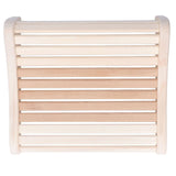 Sauna Pillow Relieving Pain Convenient Practical Relaxing Comfortable Ergonomic Design Wooden Back Bolster - Side View
