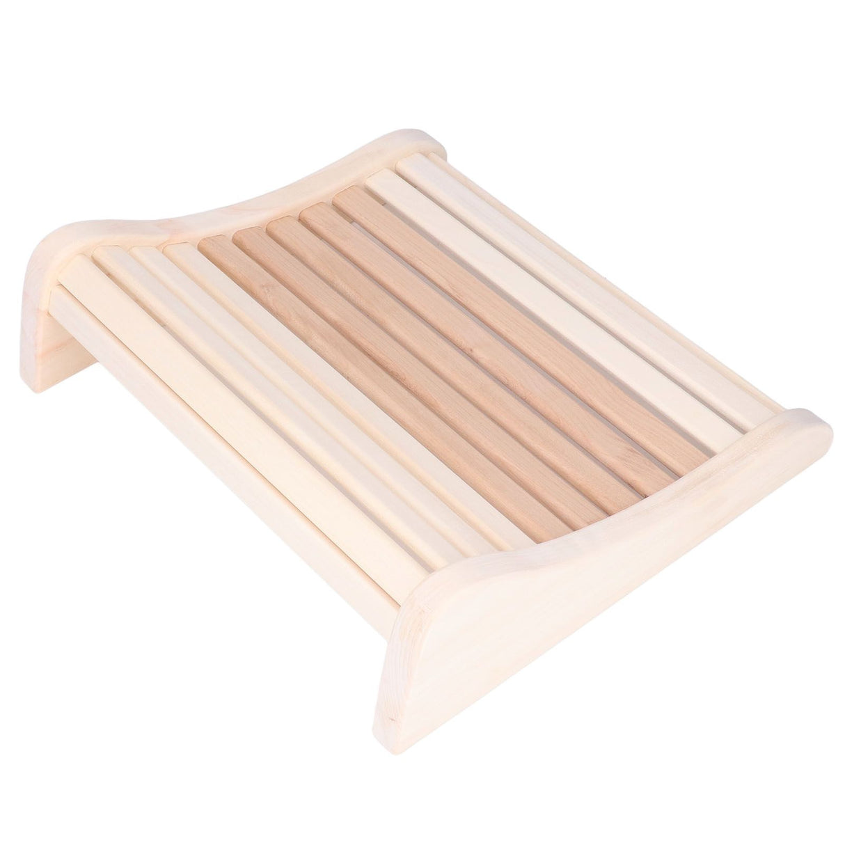 Sauna Pillow Relieving Pain Convenient Practical Relaxing Comfortable Ergonomic Design Wooden Back Bolster