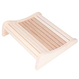 Sauna Pillow Relieving Pain Convenient Practical Relaxing Comfortable Ergonomic Design Wooden Back Bolster