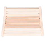 Sauna Pillow Relieving Pain Convenient Practical Relaxing Comfortable Ergonomic Design Wooden Back Bolster