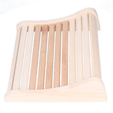 Sauna Pillow Relieving Pain Convenient Practical Relaxing Comfortable Ergonomic Design Wooden Back Bolster - Extra Image