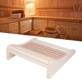 Sauna Pillow Relieving Pain Convenient Practical Relaxing Comfortable Ergonomic Design Wooden Back Bolster