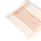 Sauna Pillow Relieving Pain Convenient Practical Relaxing Comfortable Ergonomic Design Wooden Back Bolster