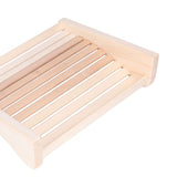 Sauna Pillow Relieving Pain Convenient Practical Relaxing Comfortable Ergonomic Design Wooden Back Bolster