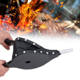 Hand Made Wooden Fireplace Blower Smoke Resistance Fireplace Wood Bellows for Barbecue - Extra Image