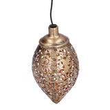 1.2V 0.5W Solar Wrought Iron Hollow Projection Lamp Outdoor Rainproof Solar Water Drop Chandelier