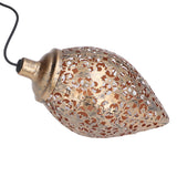 1.2V 0.5W Solar Wrought Iron Hollow Projection Lamp Outdoor Rainproof Solar Water Drop Chandelier