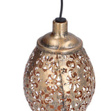 1.2V 0.5W Solar Wrought Iron Hollow Projection Lamp Outdoor Rainproof Solar Water Drop Chandelier