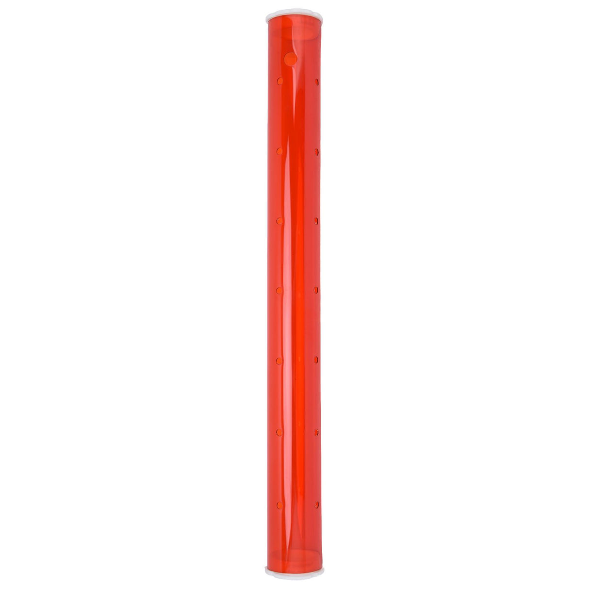 Long Pipe Bird Feeder Red Transparent Outdoor Bird Feeder Tube Wild Bird Feeding Pipe for Garden