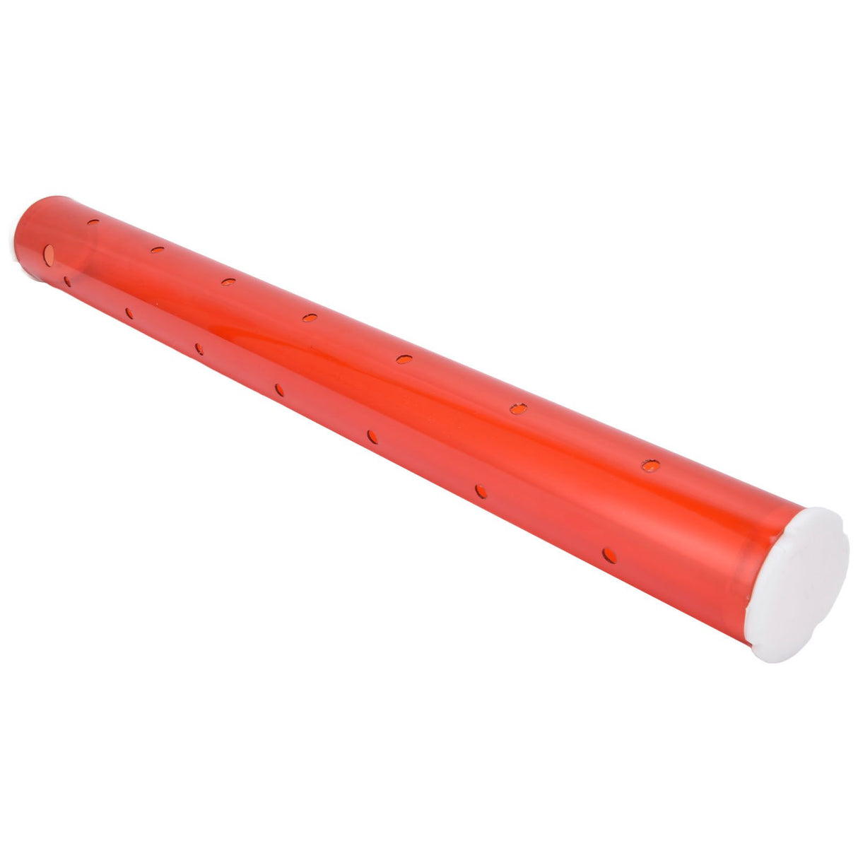 Long Pipe Bird Feeder Red Transparent Outdoor Bird Feeder Tube Wild Bird Feeding Pipe for Garden