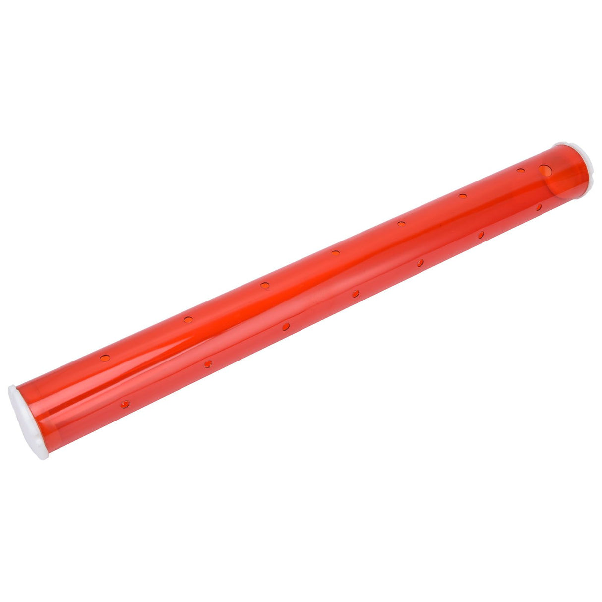 Long Pipe Bird Feeder Red Transparent Outdoor Bird Feeder Tube Wild Bird Feeding Pipe for Garden