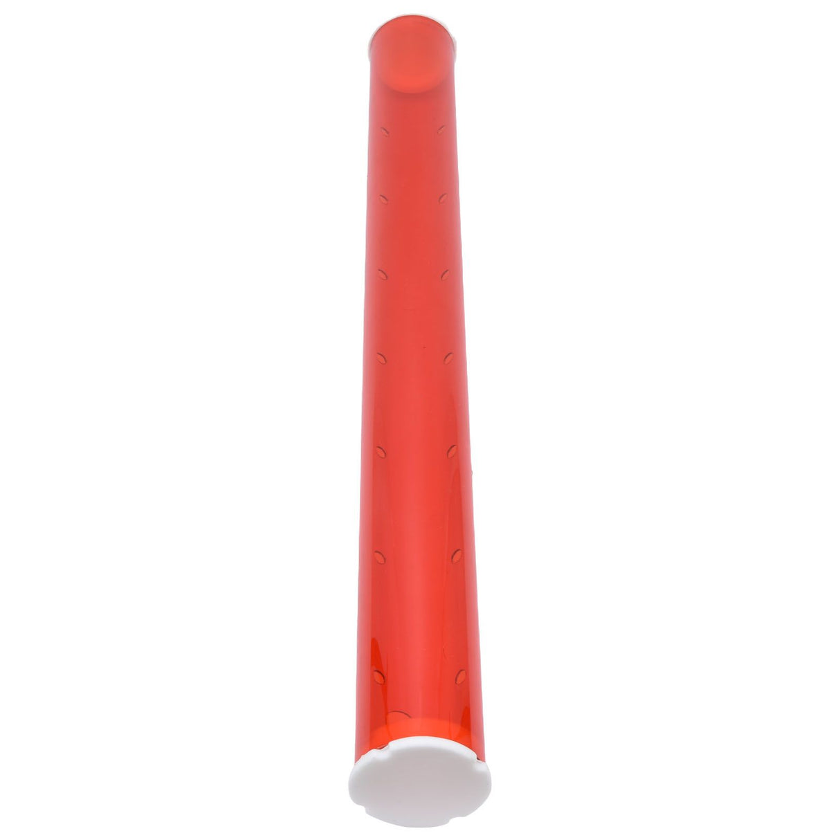 Long Pipe Bird Feeder Red Transparent Outdoor Bird Feeder Tube Wild Bird Feeding Pipe for Garden