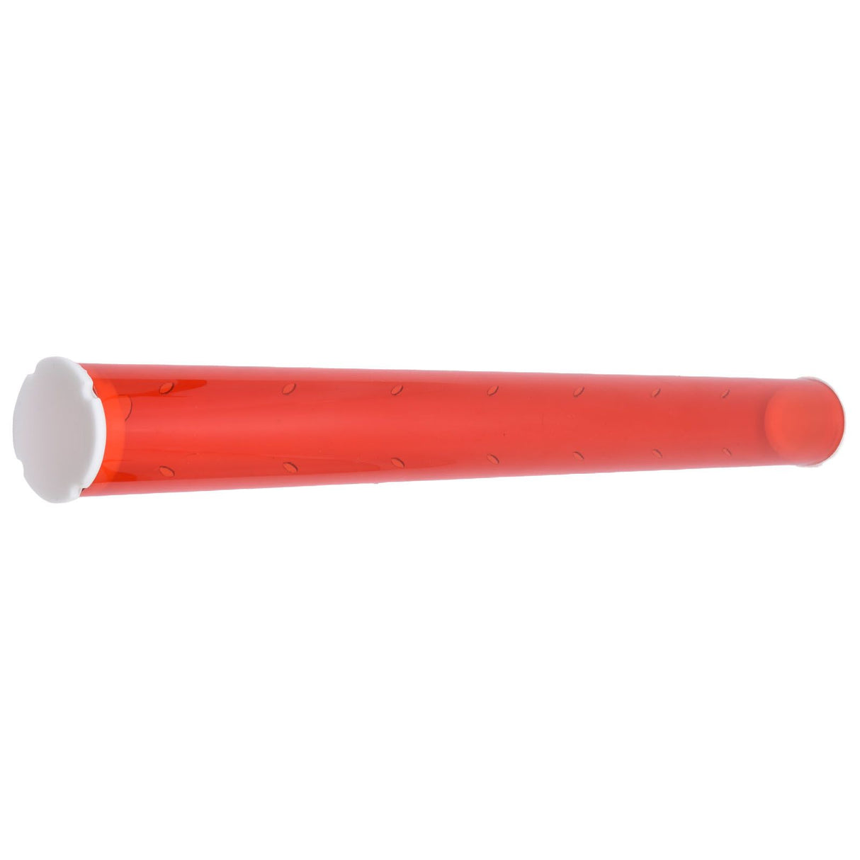 Long Pipe Bird Feeder Red Transparent Outdoor Bird Feeder Tube Wild Bird Feeding Pipe for Garden