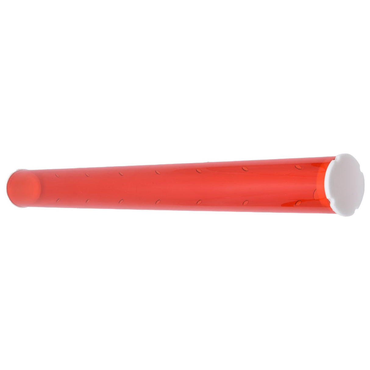 Long Pipe Bird Feeder Red Transparent Outdoor Bird Feeder Tube Wild Bird Feeding Pipe for Garden