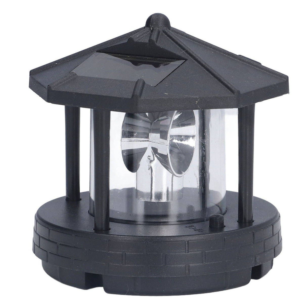 LED Solar Light Unique Tower Design 360 Degree Rotation Energy Saving Easy Installation Outdoor Lamp