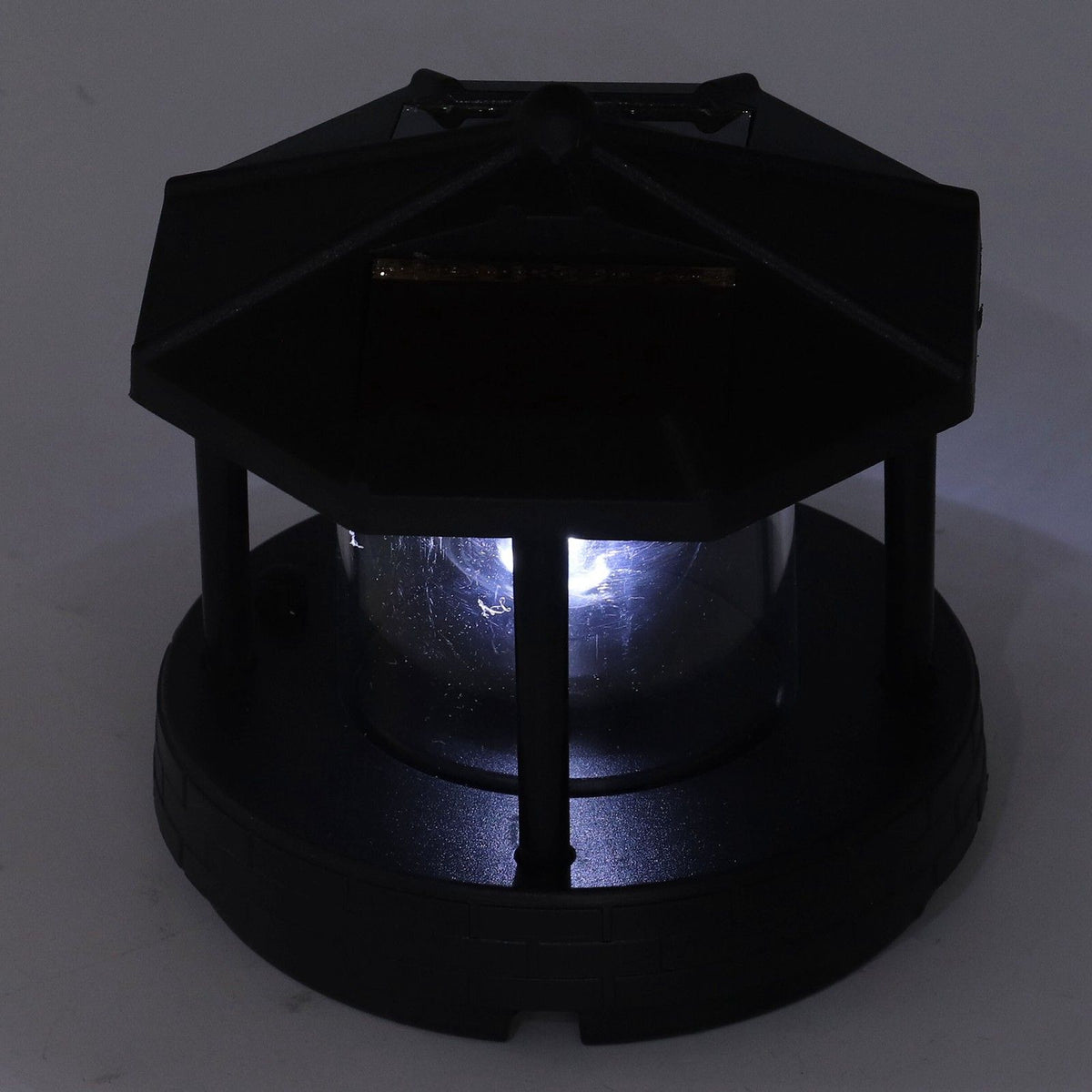 LED Solar Light Unique Tower Design 360 Degree Rotation Energy Saving Easy Installation Outdoor Lamp