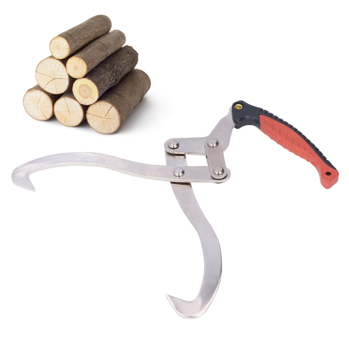 Log Tongs Log Lifting Grapple Hook Wooden Claw Suitable for Garden Wood Handling