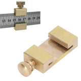 Brass Scribe Steel Ruler Positioning Limit Block Woodworking Angle Line Scriber Locator