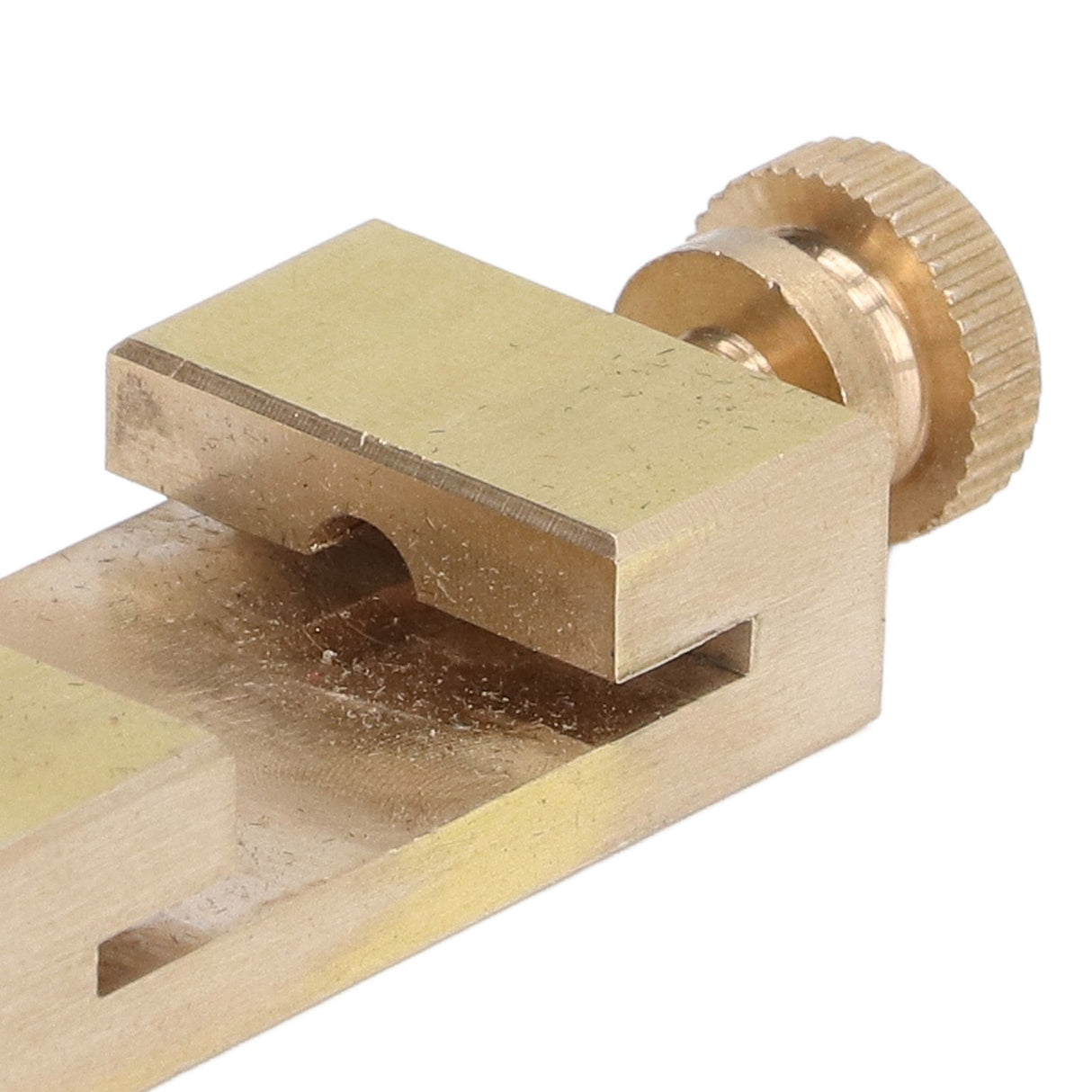 Brass Scribe Steel Ruler Positioning Limit Block Woodworking Angle Line Scriber Locator