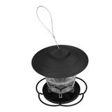Bird Feeder 1L Durable ABS Easy Filling Transparent Container Portable Pavilion Design Hanging Bird Feeder