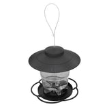 Bird Feeder 1L Durable ABS Easy Filling Transparent Container Portable Pavilion Design Hanging Bird Feeder - Top-Down View
