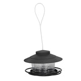 Bird Feeder 1L Durable ABS Easy Filling Transparent Container Portable Pavilion Design Hanging Bird Feeder