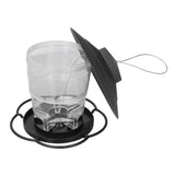 Bird Feeder 1L Durable ABS Easy Filling Transparent Container Portable Pavilion Design Hanging Bird Feeder