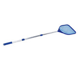 Pool Skimmer Net Quick Cleaning Three Section Telescopic Rod Pool Cleaning Tools for Hot Tubs Spas Fountains - Low Angle
