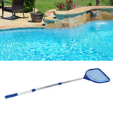 Pool Skimmer Net Quick Cleaning Three Section Telescopic Rod Pool Cleaning Tools for Hot Tubs Spas Fountains