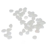 Outdoor Luminous Stones Colorful Fluorescent Luminous Pebbles for Dark Garden Courtyard Walkway Garden Trails 100 / Bag White