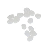 Outdoor Luminous Stones Colorful Fluorescent Luminous Pebbles for Dark Garden Courtyard Walkway Garden Trails 100 / Bag White - Extra Image