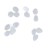 Outdoor Luminous Stones Colorful Fluorescent Luminous Pebbles for Dark Garden Courtyard Walkway Garden Trails 100 / Bag White