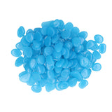 Outdoor Luminous Stones Colorful Fluorescent Luminous Pebbles for Dark Garden Courtyard Walkway Garden Trails 100 / Bag Dark Blue