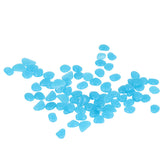 Outdoor Luminous Stones Colorful Fluorescent Luminous Pebbles for Dark Garden Courtyard Walkway Garden Trails 100 / Bag Dark Blue