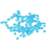 Outdoor Luminous Stones Colorful Fluorescent Luminous Pebbles for Dark Garden Courtyard Walkway Garden Trails 100 / Bag Dark Blue