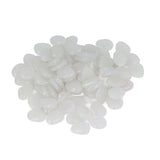 Outdoor Luminous Stones Colorful Fluorescent Luminous Pebbles for Dark Garden Courtyard Walkway Garden Trails 200 / Bag White