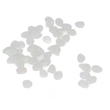 Outdoor Luminous Stones Colorful Fluorescent Luminous Pebbles for Dark Garden Courtyard Walkway Garden Trails 200 / Bag White - Extra Image