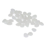 Outdoor Luminous Stones Colorful Fluorescent Luminous Pebbles for Dark Garden Courtyard Walkway Garden Trails 200 / Bag White - Extra Image