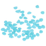 Outdoor Luminous Stones Colorful Fluorescent Luminous Pebbles for Dark Garden Courtyard Walkway Garden Trails 200 / Bag Light Blue - Low Angle