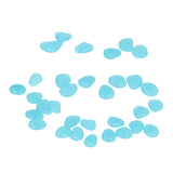 Outdoor Luminous Stones Colorful Fluorescent Luminous Pebbles for Dark Garden Courtyard Walkway Garden Trails 200 / Bag Light Blue