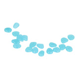 Outdoor Luminous Stones Colorful Fluorescent Luminous Pebbles for Dark Garden Courtyard Walkway Garden Trails 200 / Bag Light Blue