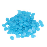 Outdoor Luminous Stones Colorful Fluorescent Luminous Pebbles for Dark Garden Courtyard Walkway Garden Trails 200 / Bag Dark Blue