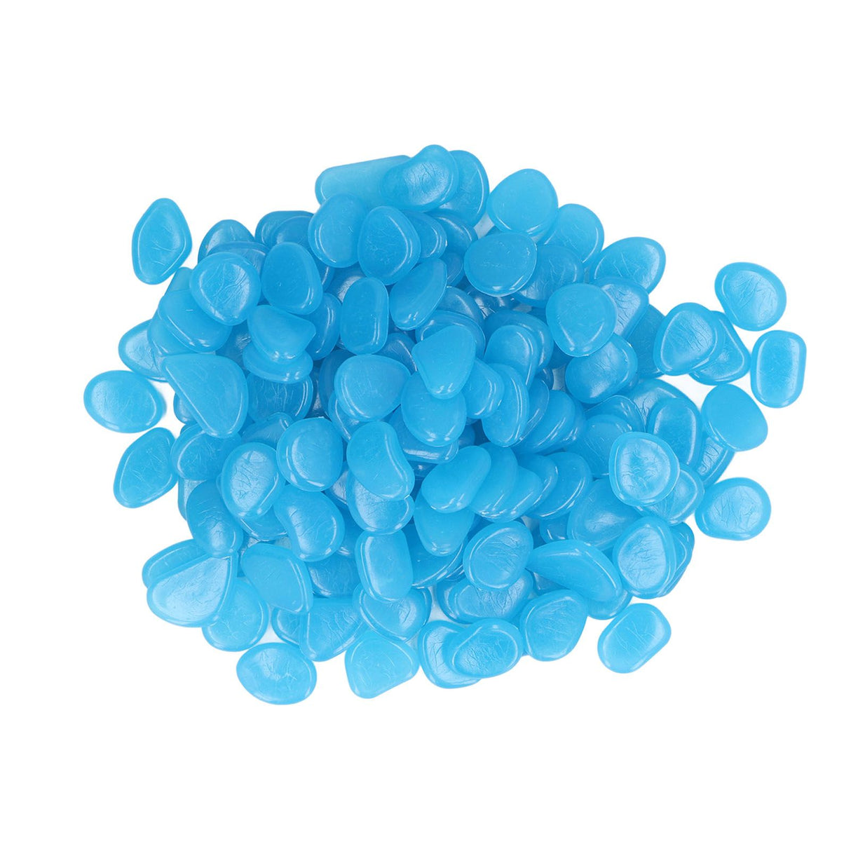 Outdoor Luminous Stones Colorful Fluorescent Luminous Pebbles for Dark Garden Courtyard Walkway Garden Trails 200 / Bag Dark Blue