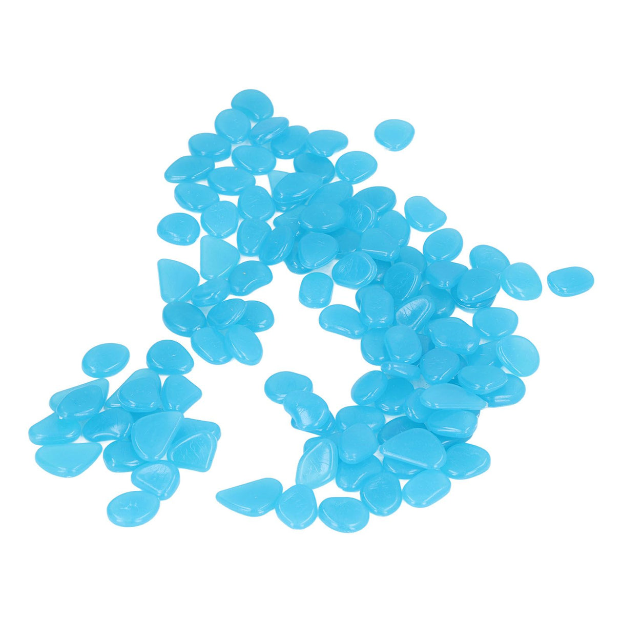 Outdoor Luminous Stones Colorful Fluorescent Luminous Pebbles for Dark Garden Courtyard Walkway Garden Trails 200 / Bag Dark Blue