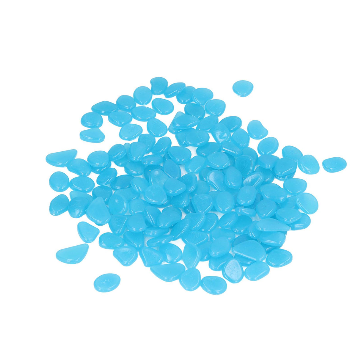 Outdoor Luminous Stones Colorful Fluorescent Luminous Pebbles for Dark Garden Courtyard Walkway Garden Trails 200 / Bag Dark Blue