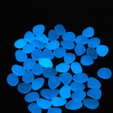 Outdoor Luminous Stones Colorful Fluorescent Luminous Pebbles for Dark Garden Courtyard Walkway Garden Trails 200 / Bag Dark Blue - Extra Image